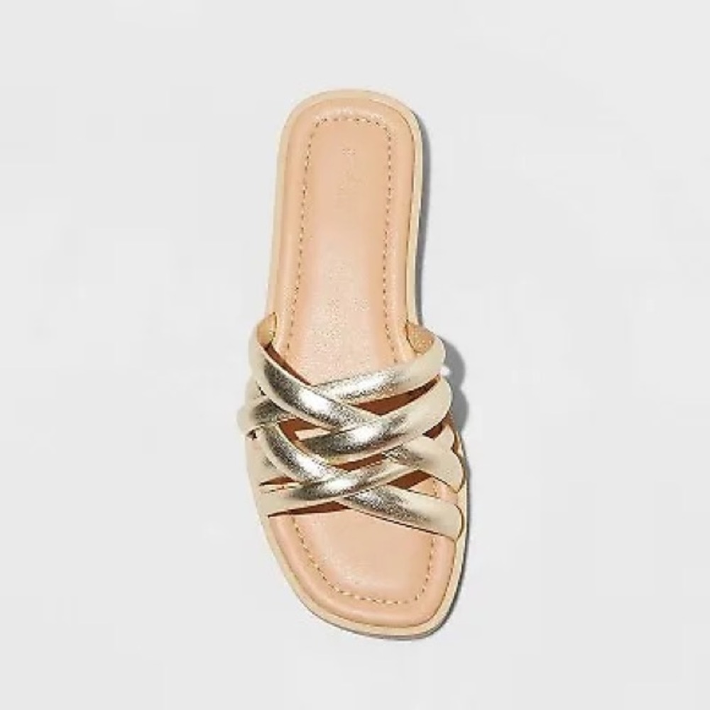 Gold sandals - Picture 2 of 2